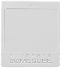 Nintendo GameCube Memory Card (originalt) (lysegrå)